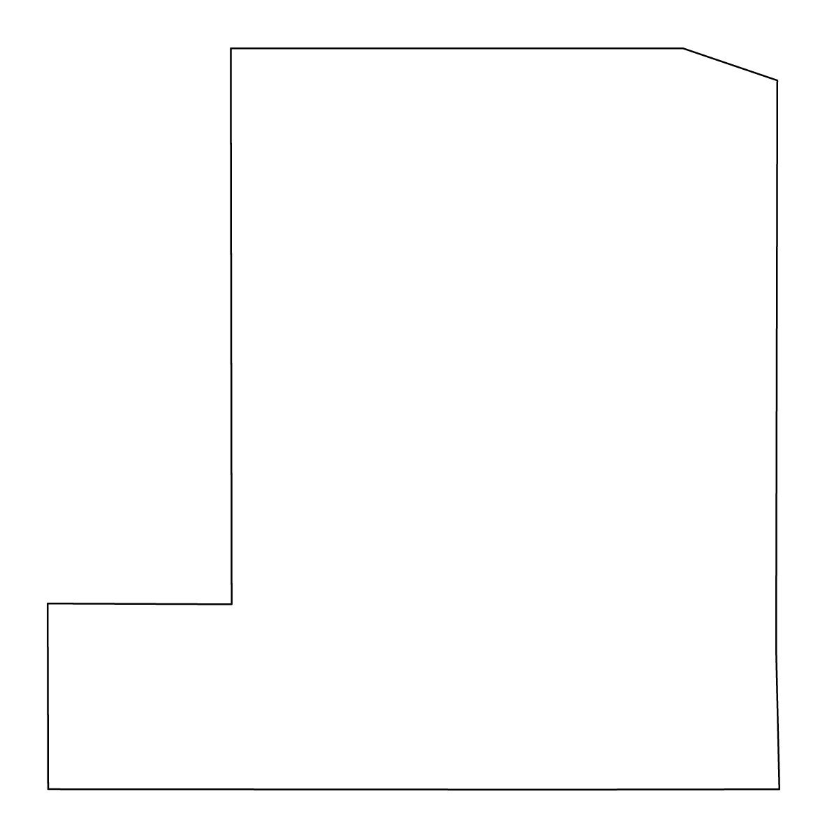 Mapa de contorno de Gosper, Nebraska.