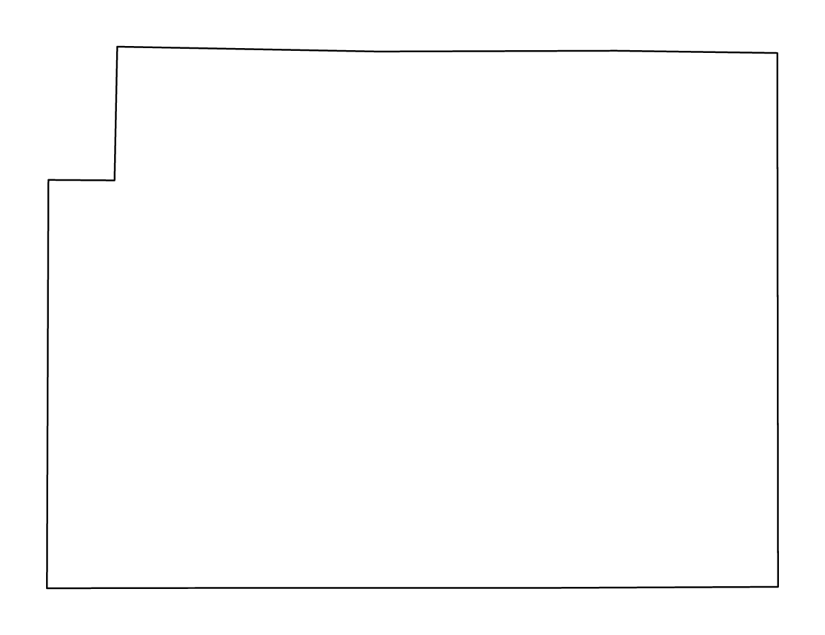 Mapa de contorno de Grant, Nebraska.