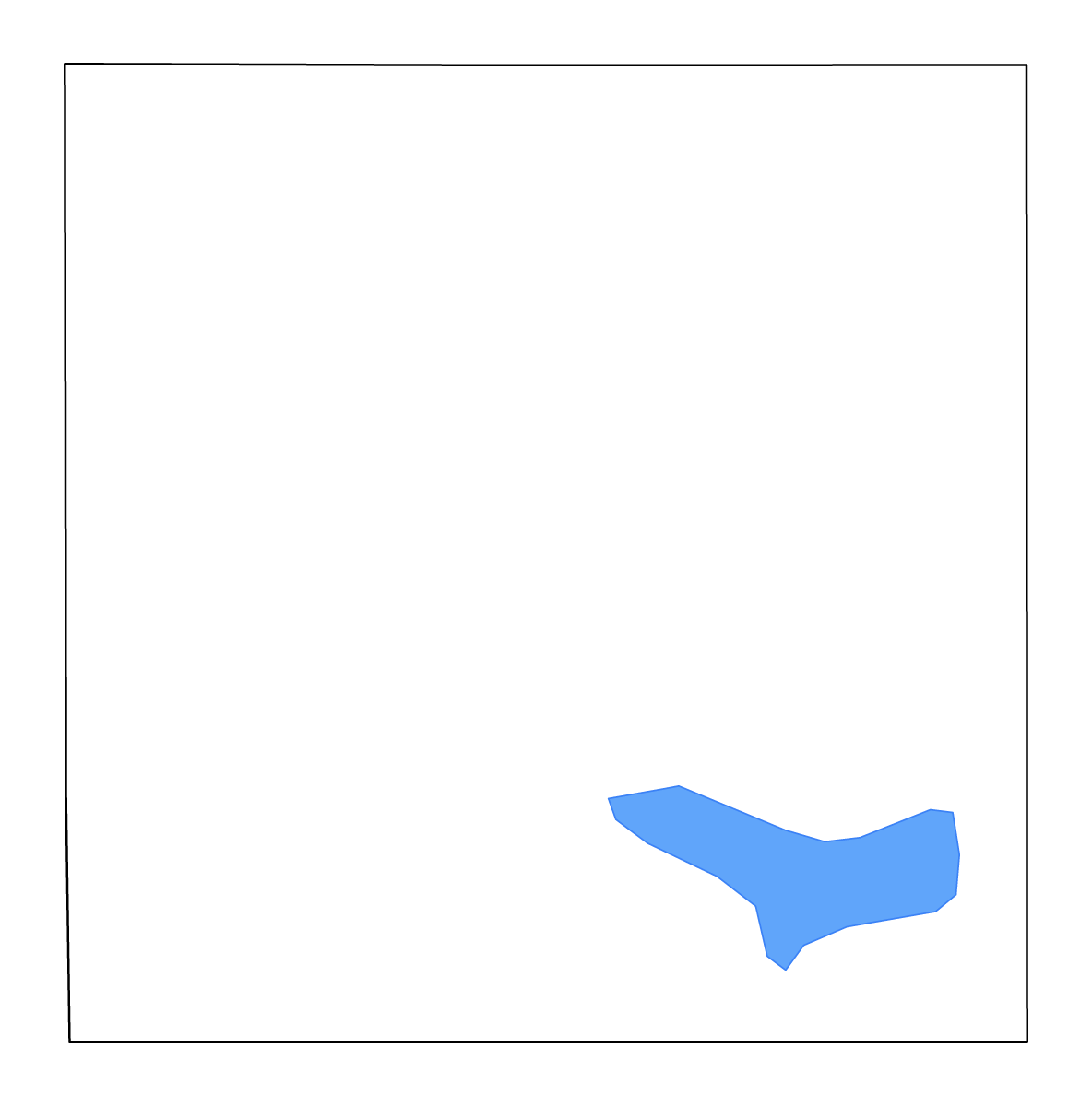 Carte de contour de Harlan, Nebraska avec lacs et rivières.
