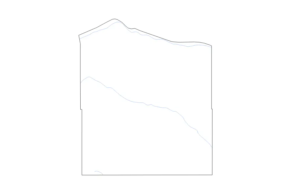 Carte de Holt, Nebraska de type contour et rivières pour Amérique du Nord, montrant contour et rivières avec des limites nettes.