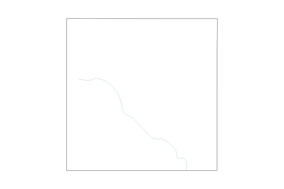 Carte de Jefferson, Nebraska de type contour et rivières pour Amérique du Nord, montrant contour et rivières avec des limites nettes.