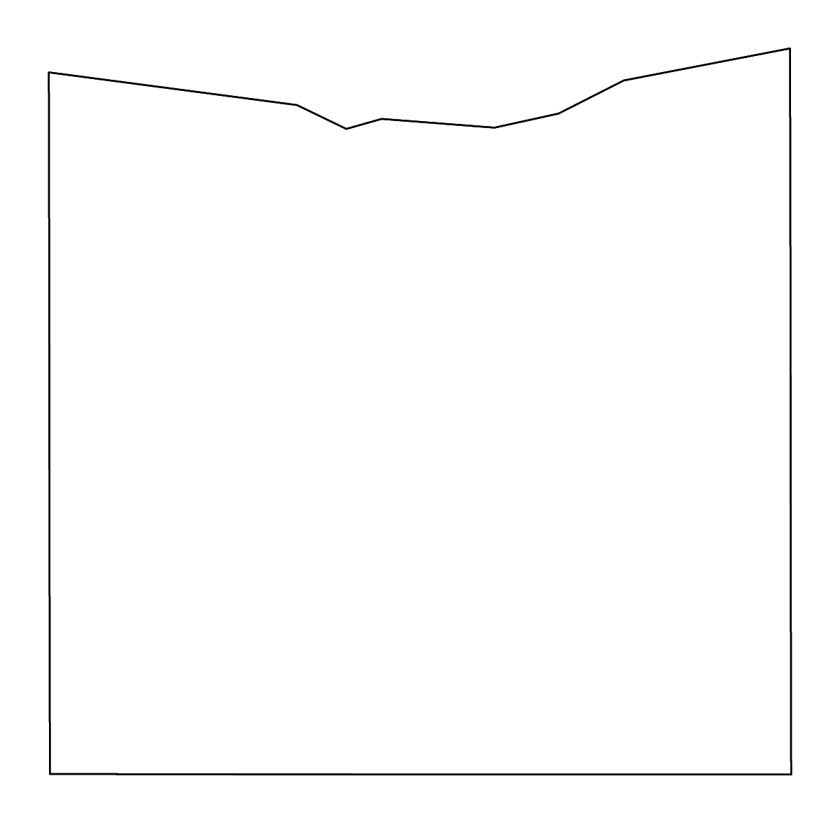 Mapa de contorno de Kearney, Nebraska con ríos.