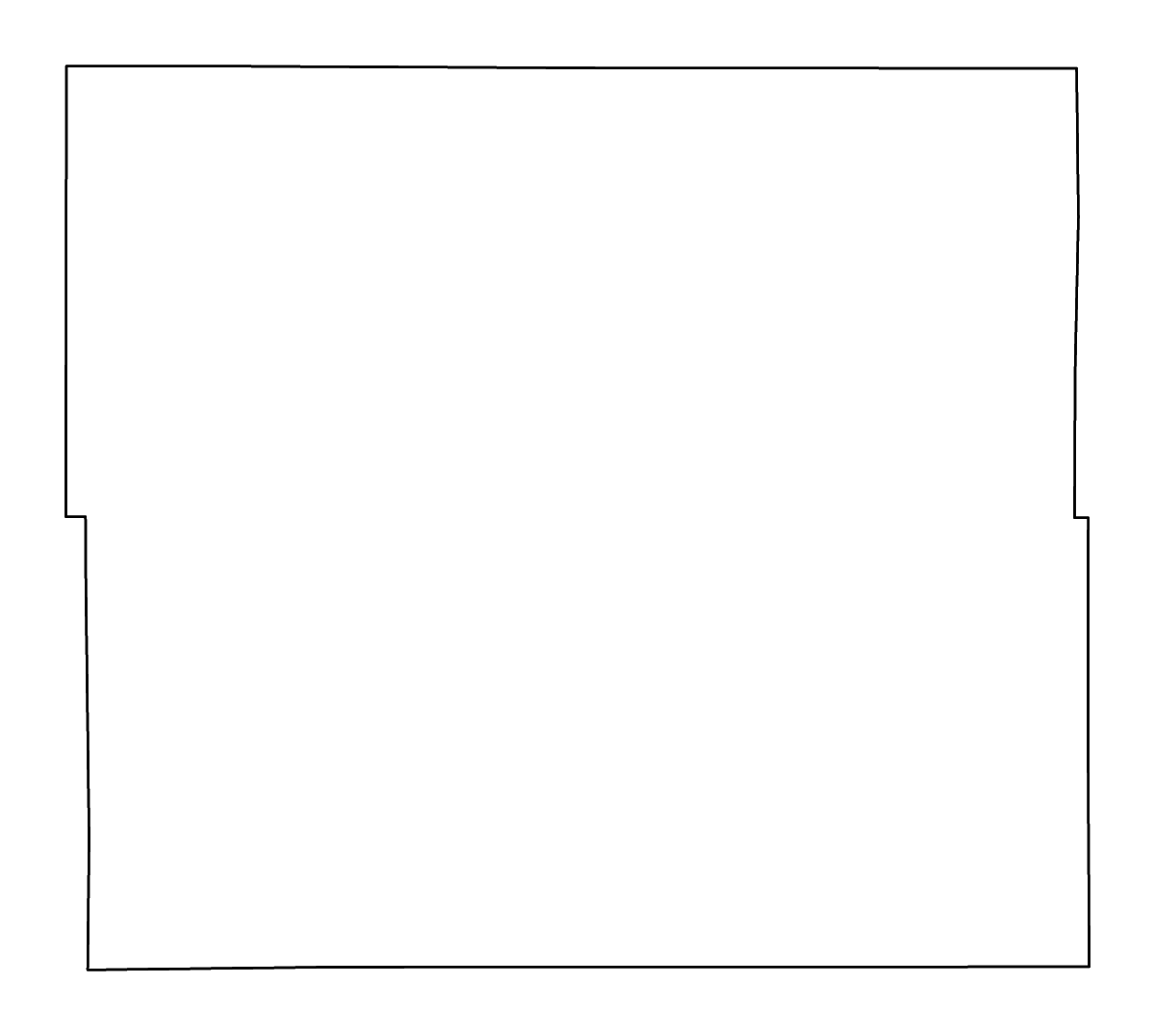 Mapa de contorno de Lincoln, Nebraska con ríos.