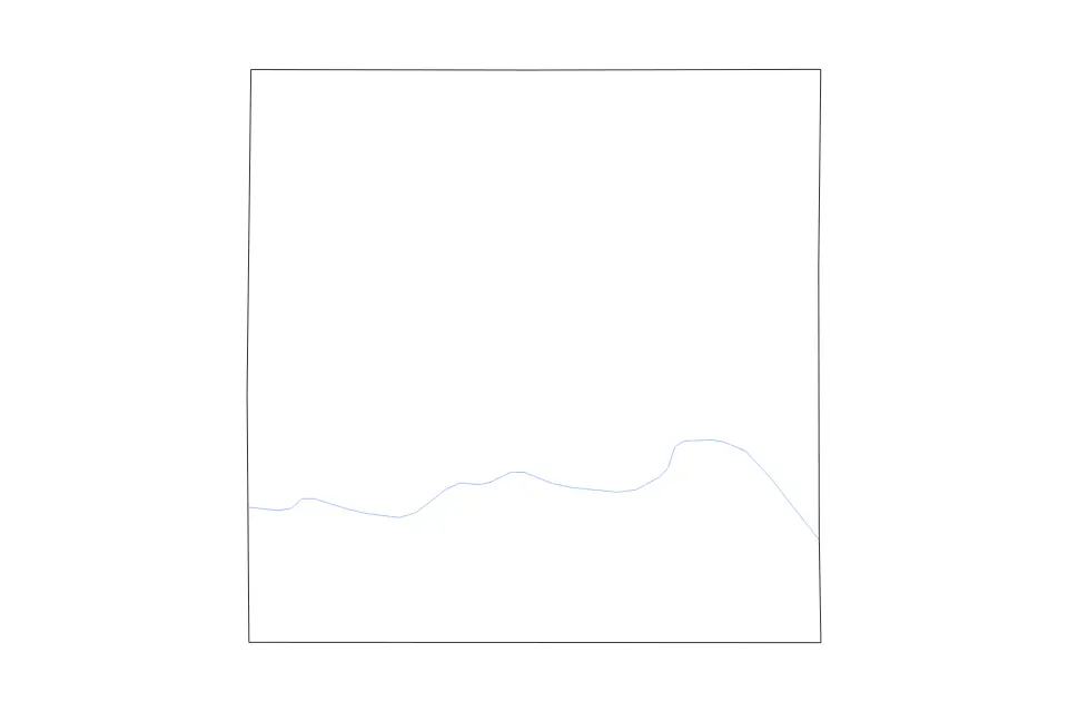 Outline map of Logan County, Nebraska with subdivision borders and rivers.