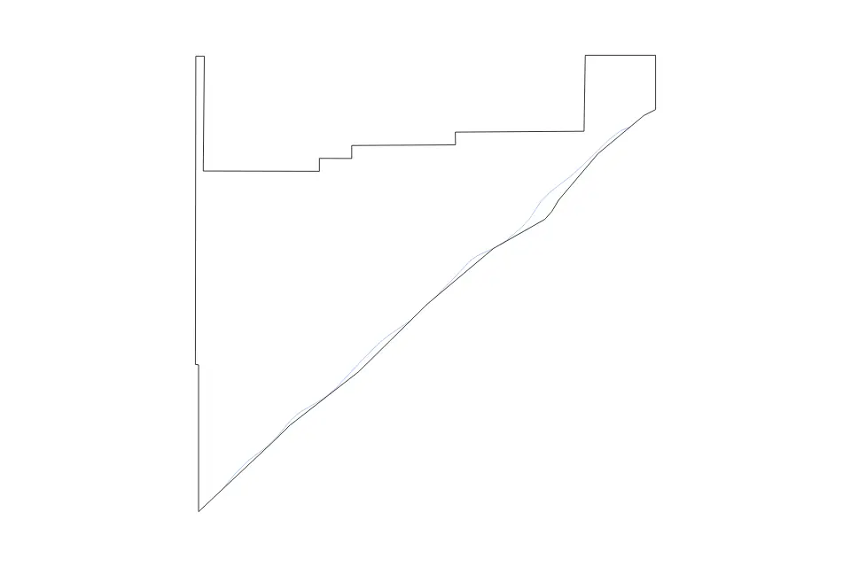 Outline map of Merrick County, Nebraska with subdivision borders and rivers.