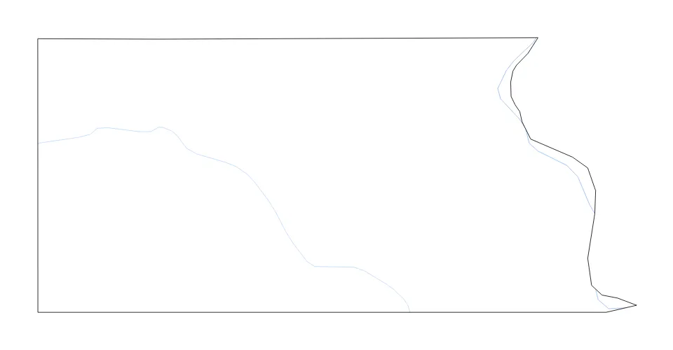 Otoe outline map preview