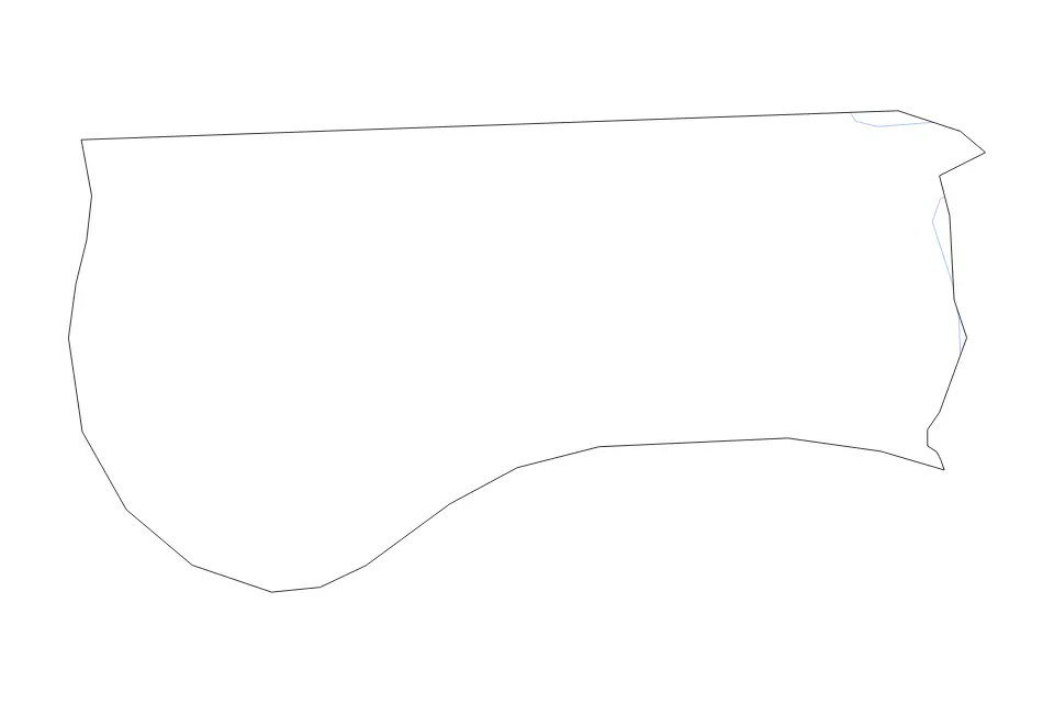 Carte de Sarpy, Nebraska de type contour et rivières pour Amérique du Nord, montrant contour et rivières avec des limites nettes.