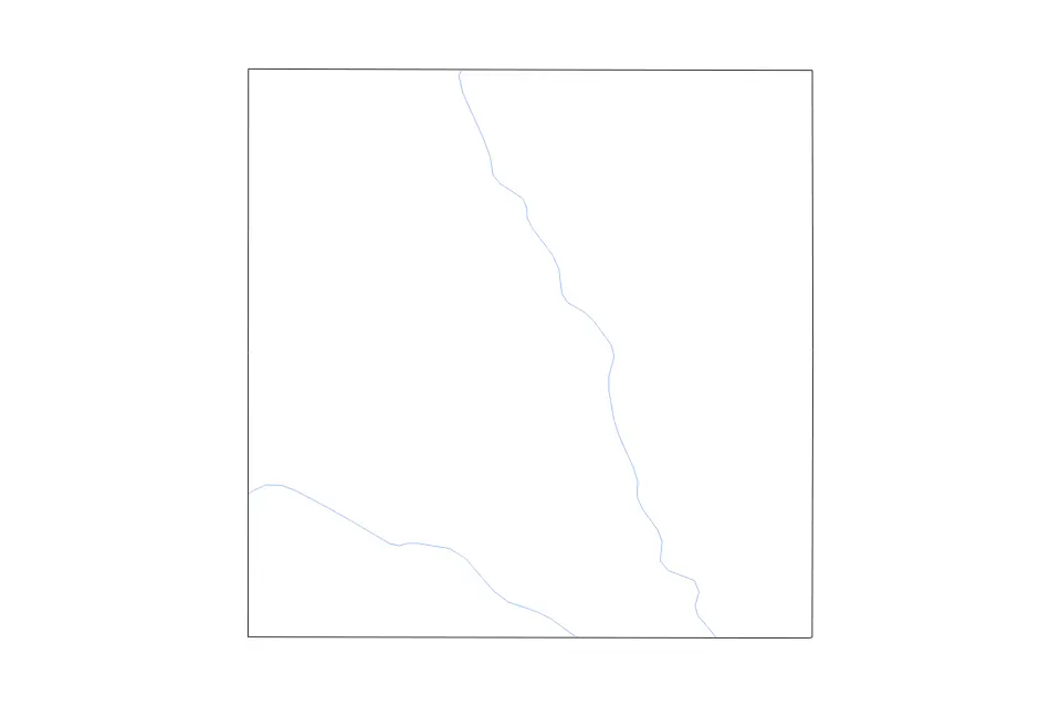 Carte de Seward, Nebraska de type contour et rivières pour Amérique du Nord, montrant contour et rivières avec des limites nettes.