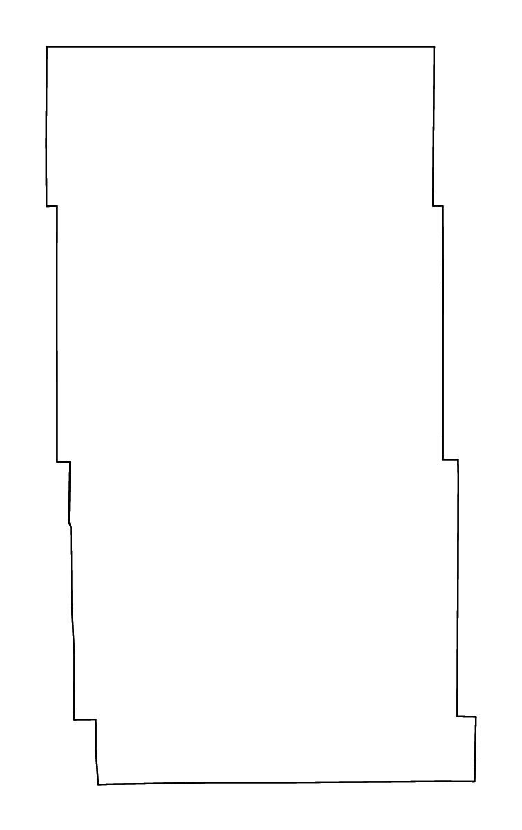 Mapa de contorno de Sheridan, Nebraska con ríos.