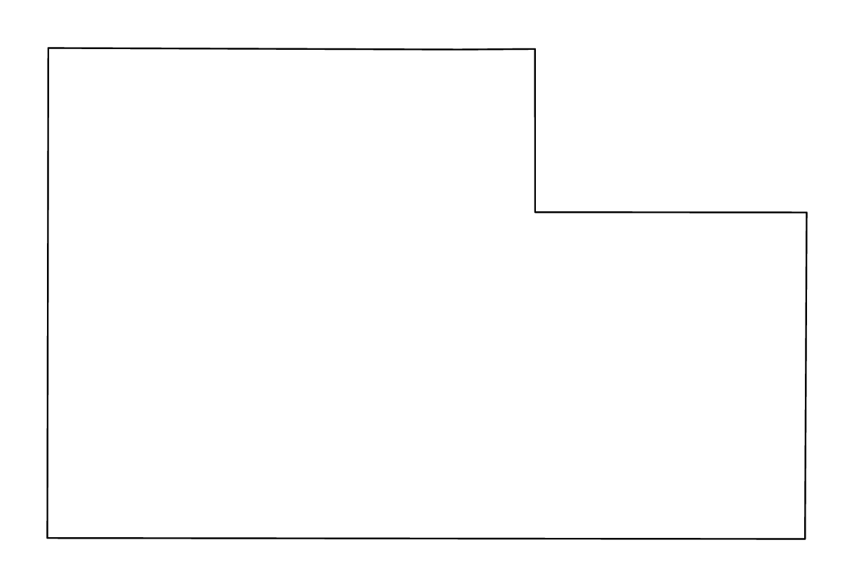 Mapa de contorno de Wayne, Nebraska.