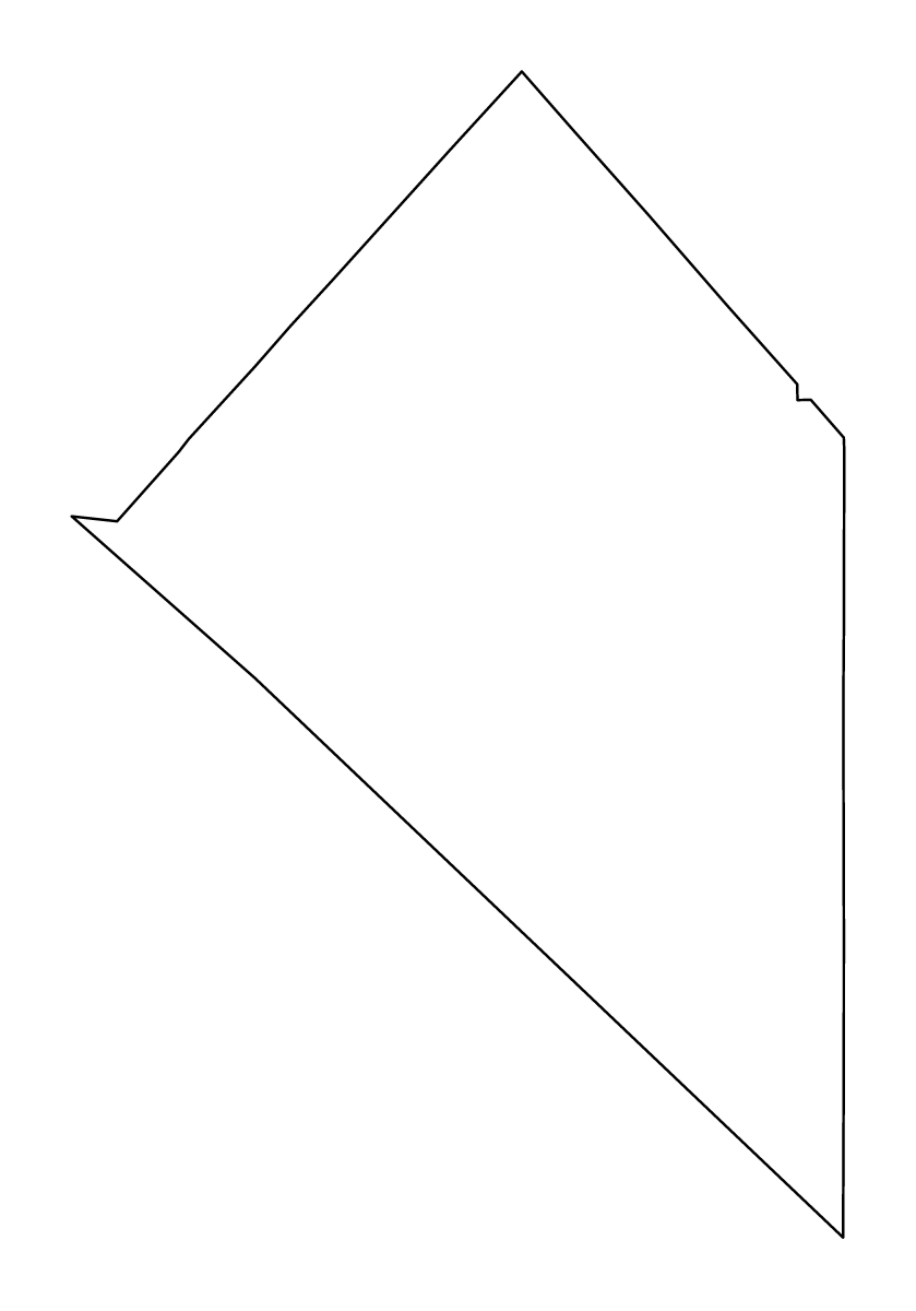 Mapa de contorno de Esmeralda, Nevada.
