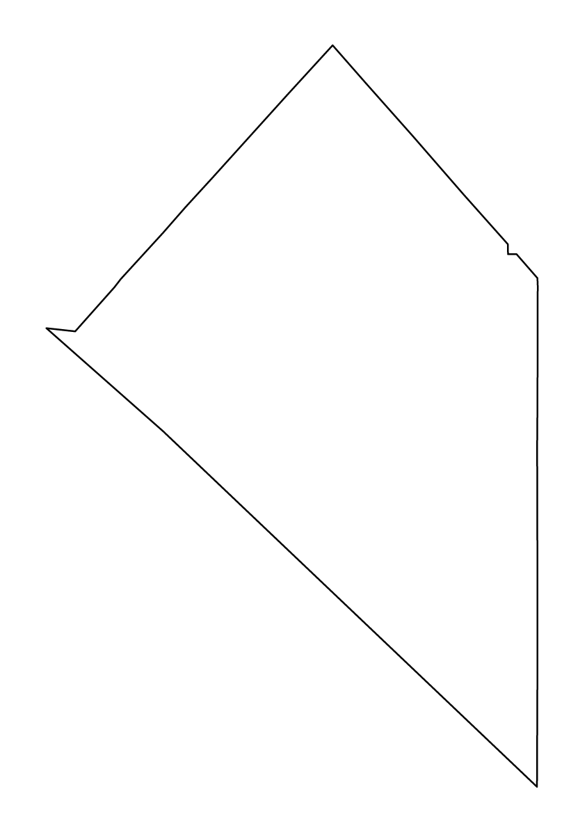 Carte de contour de Esmeralda, Nevada.