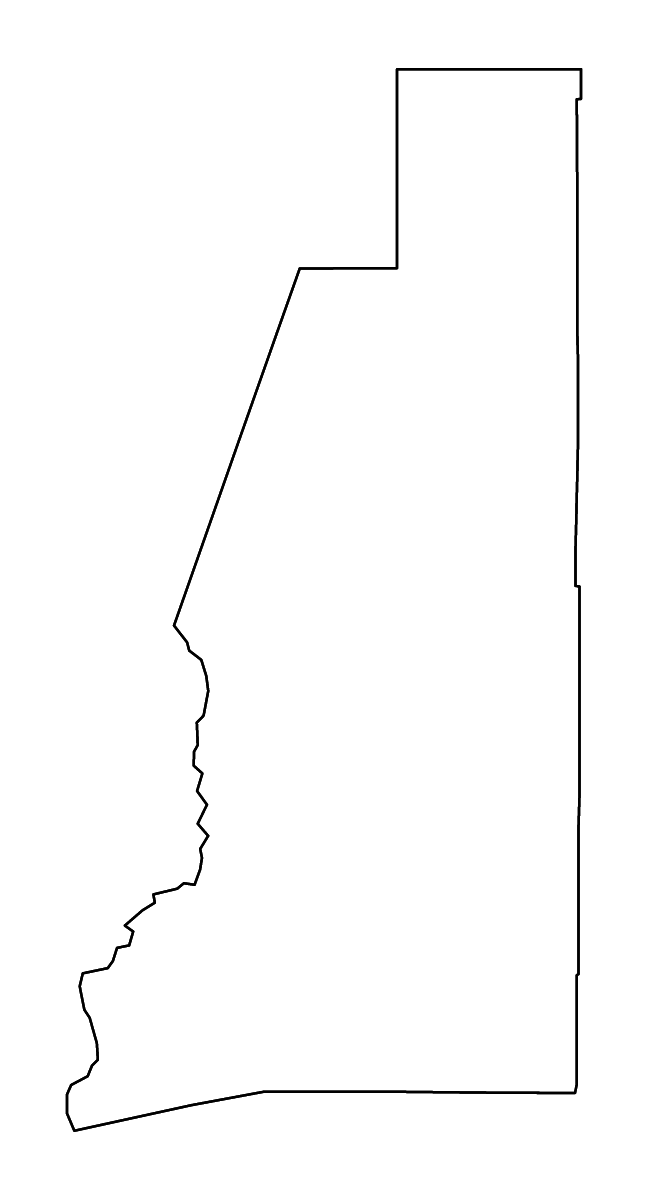 Carte de contour de Lander, Nevada avec rivières.