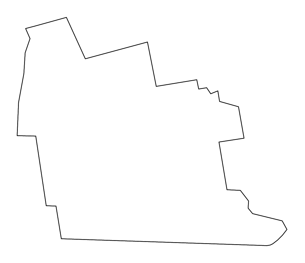 Mapa de contorno de Hillsborough, New Hampshire con ríos.