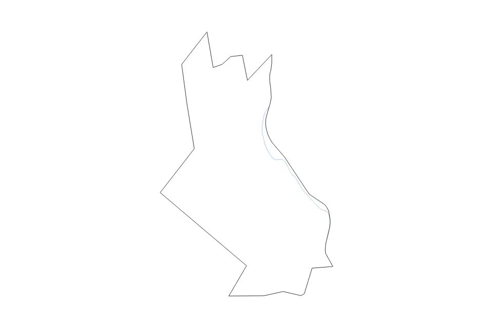 Mapa de Strafford, New Hampshire de tipo contorno y ríos para América del Norte, con contorno y ríos con límites limpios.