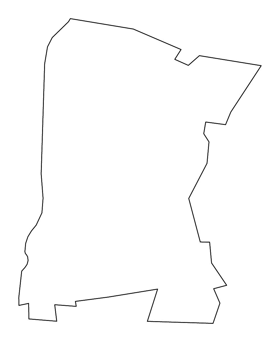 Mapa de contorno de Sullivan, New Hampshire con ríos.