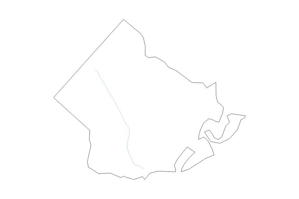 Mapa de Atlantic, New Jersey de tipo contorno y ríos para América del Norte, con contorno y ríos con límites limpios.