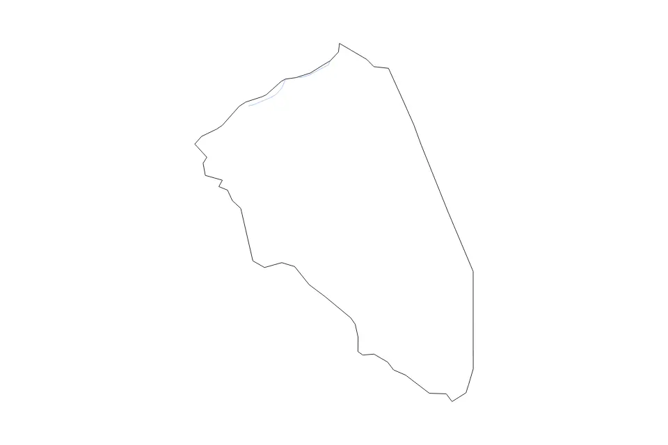Mapa de Burlington, New Jersey de tipo contorno y ríos para América del Norte, con contorno y ríos con límites limpios.