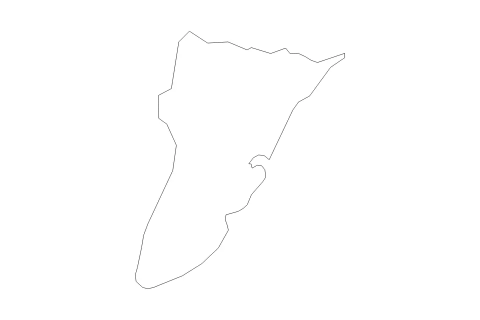 Outline map of Cape May County, New Jersey with subdivision borders.
