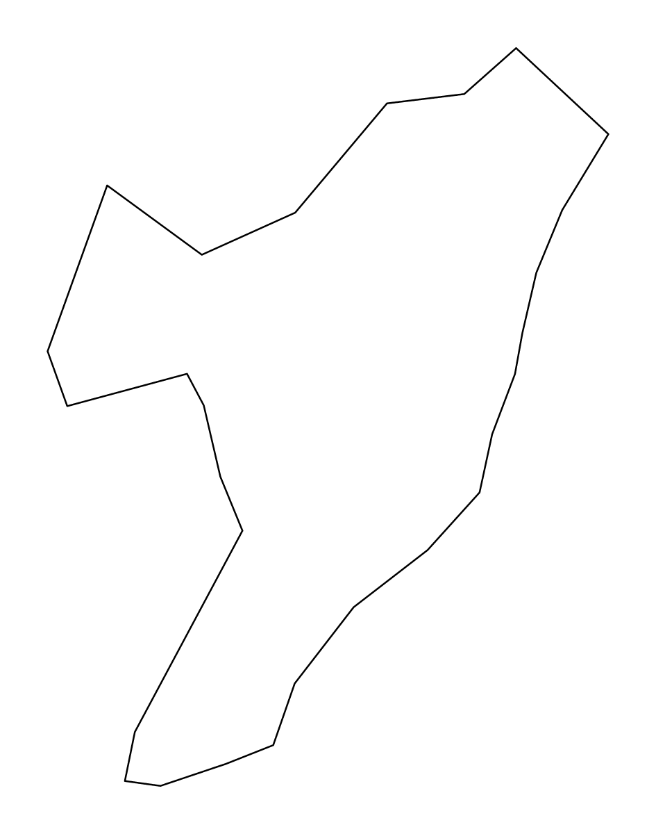 Mapa de contorno de Hudson, New Jersey.