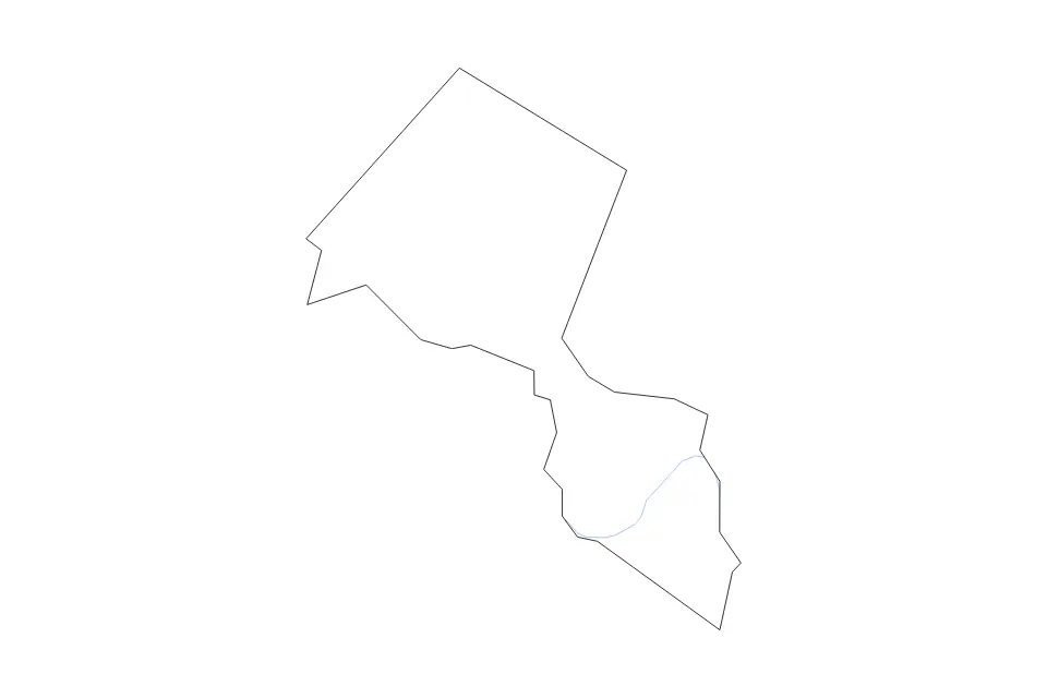 Mapa de Passaic, New Jersey de tipo contorno y ríos para América del Norte, con contorno y ríos con límites limpios.