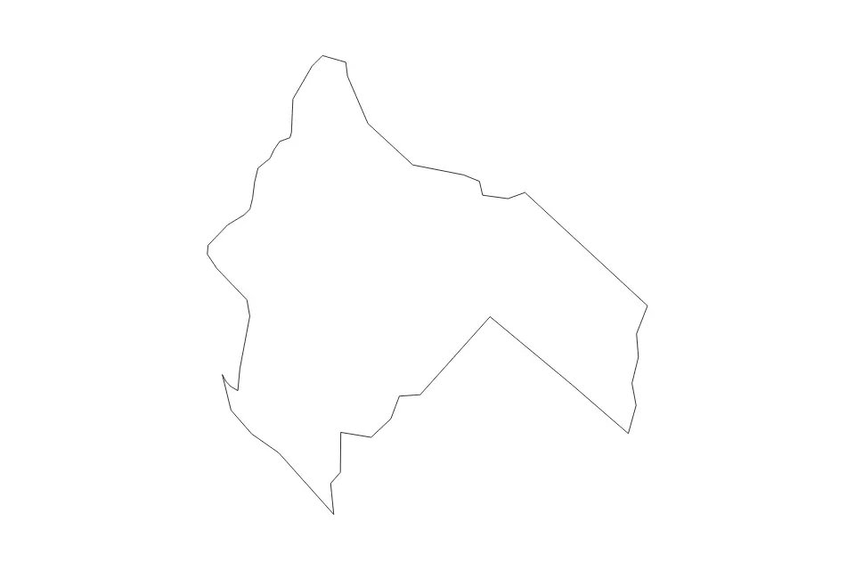 Mapa de Salem, New Jersey de tipo contorno para América del Norte, con contorno con límites limpios.