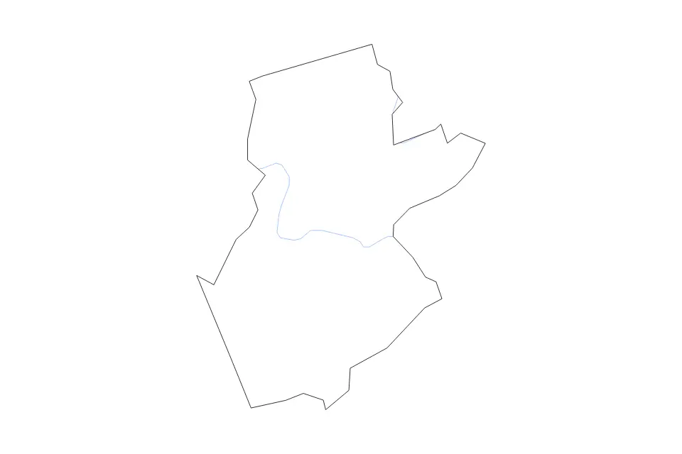 Carte de Somerset, New Jersey de type contour et rivières pour Amérique du Nord, montrant contour et rivières avec des limites nettes.