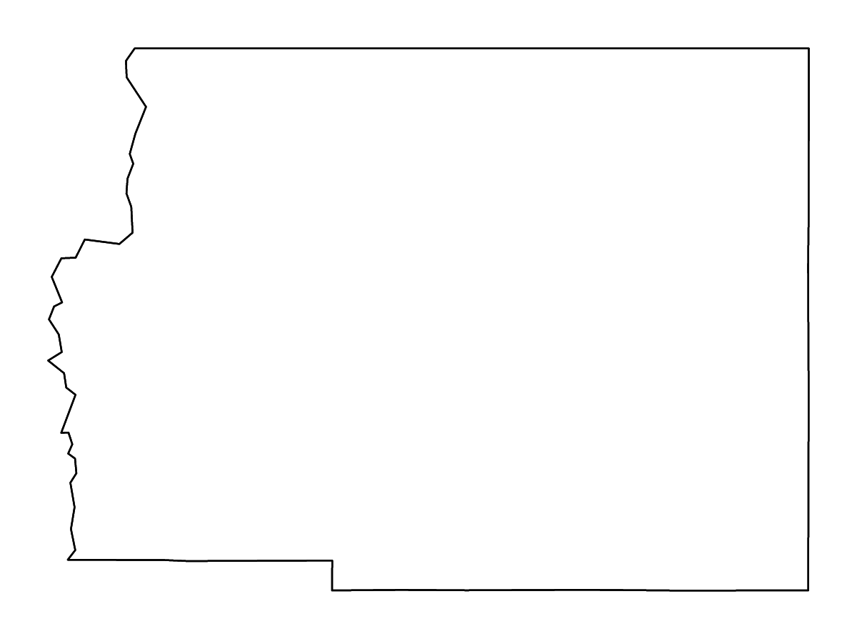 Mapa de contorno de Colfax, New Mexico con ríos.