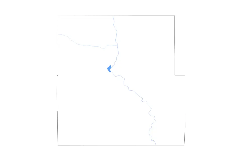 Carte de Eddy, New Mexico de type contour, lacs et rivières pour Amérique du Nord, montrant contour, lacs et rivières avec des éléments hydrographiques comme Brantley Lake.