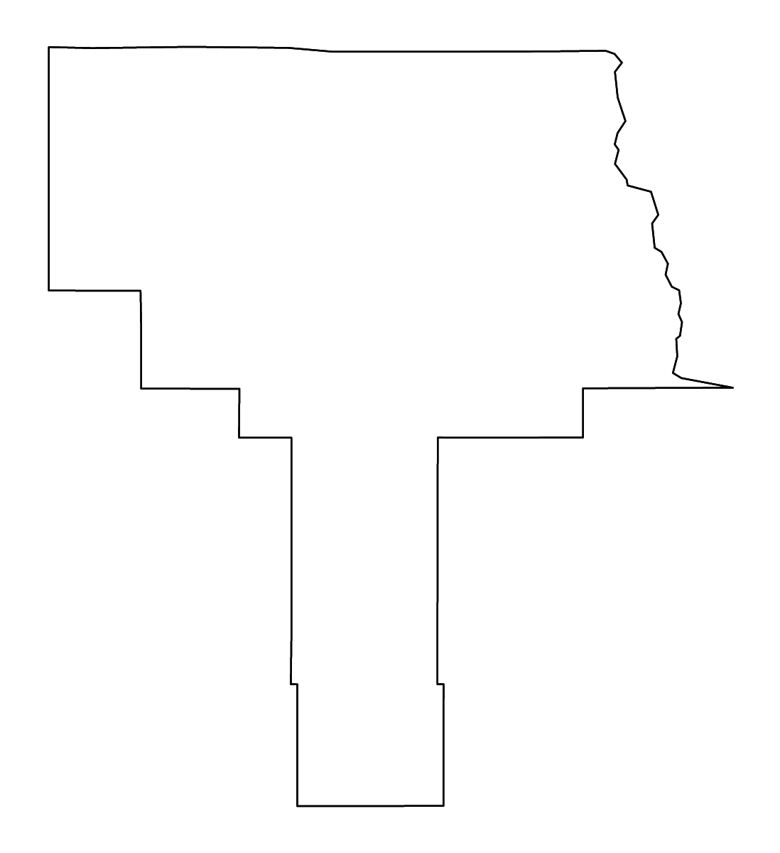 Mapa de contorno de Grant, New Mexico con ríos.