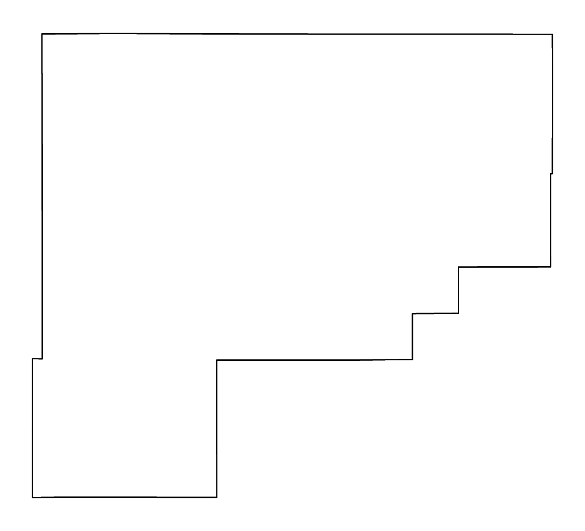 Mapa de contorno de Guadalupe, New Mexico con ríos.