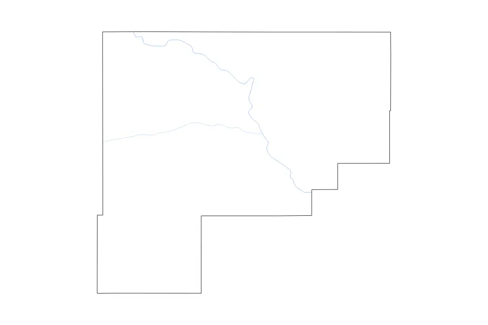 Carte de Guadalupe, New Mexico de type contour et rivières pour Amérique du Nord, montrant contour et rivières avec des limites nettes.