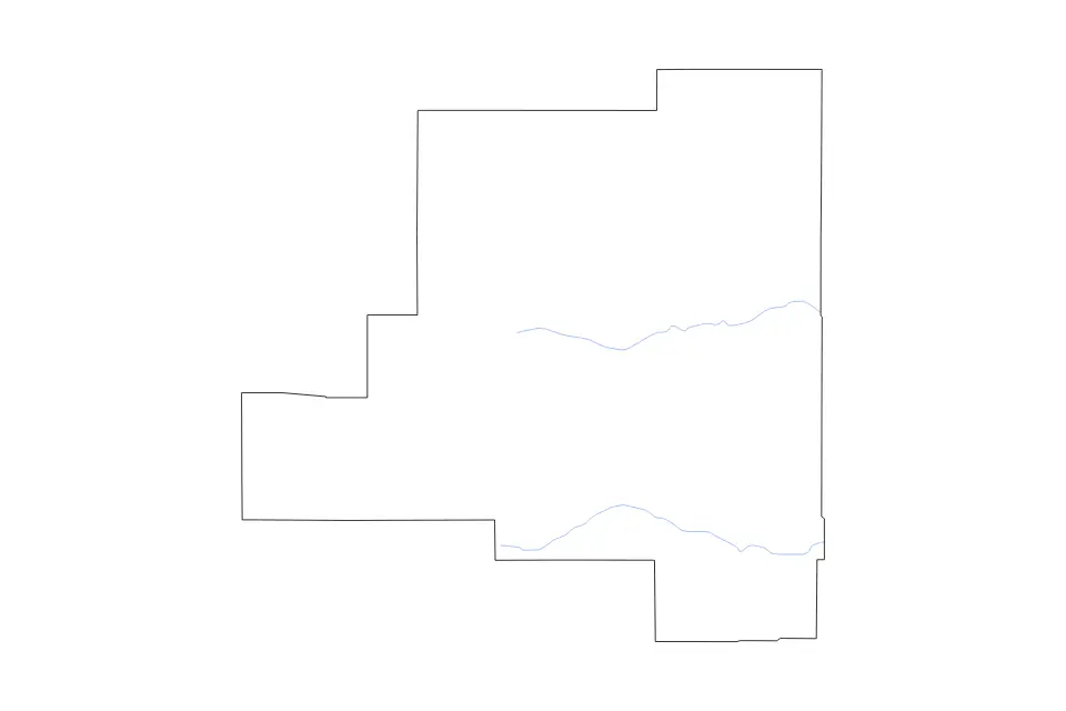 Carte de Lincoln, New Mexico de type contour et rivières pour Amérique du Nord, montrant contour et rivières avec des limites nettes.