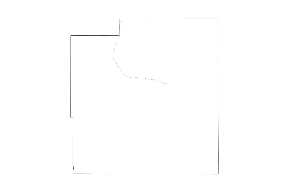 Mapa de Luna, New Mexico de tipo contorno y ríos para América del Norte, con contorno y ríos con límites limpios.