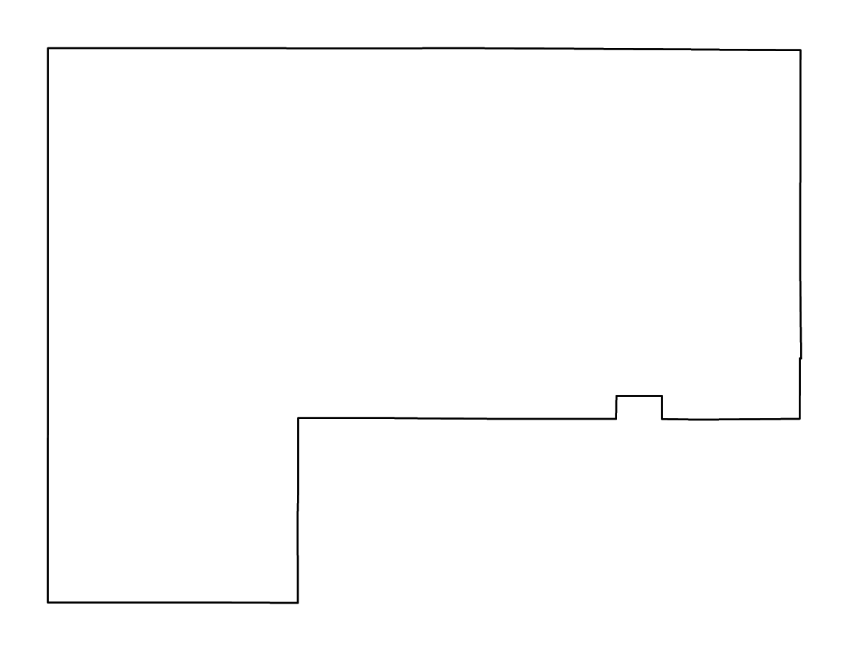 Mapa de contorno de McKinley, New Mexico con ríos.