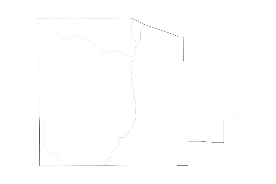 Carte de Socorro, New Mexico de type contour et rivières pour Amérique du Nord, montrant contour et rivières avec des limites nettes.