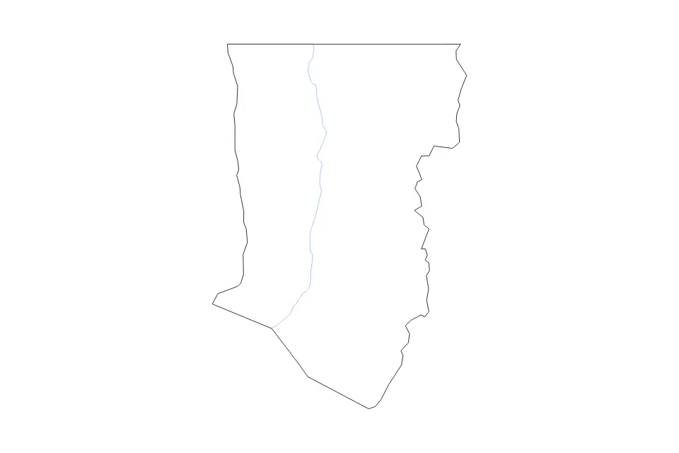 Carte de Taos, New Mexico de type contour et rivières pour Amérique du Nord, montrant contour et rivières avec des limites nettes.