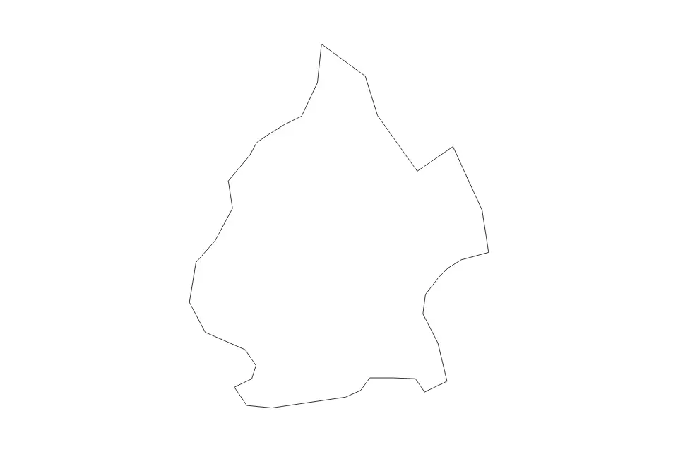 Mapa de Brooklyn, New York de tipo contorno para América del Norte, con contorno con límites limpios.