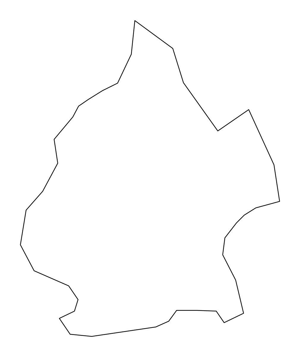 Carte de contour de Brooklyn, New York.