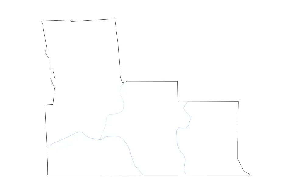 Mapa de Broome, New York de tipo contorno y ríos para América del Norte, con contorno y ríos con límites limpios.