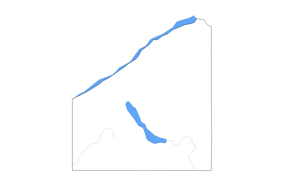 Mapa de Chautauqua, New York de tipo contorno, lagos y ríos para América del Norte, con contorno, lagos y ríos con elementos de agua como Chautauqua Lake y Lake Erie.