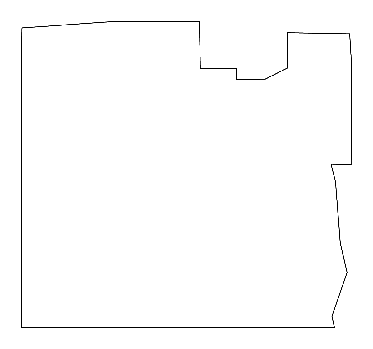 Mapa de contorno de Chemung, New York con ríos.