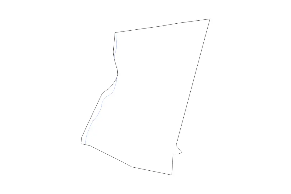 Outline map of Columbia County, New York with subdivision borders and rivers.