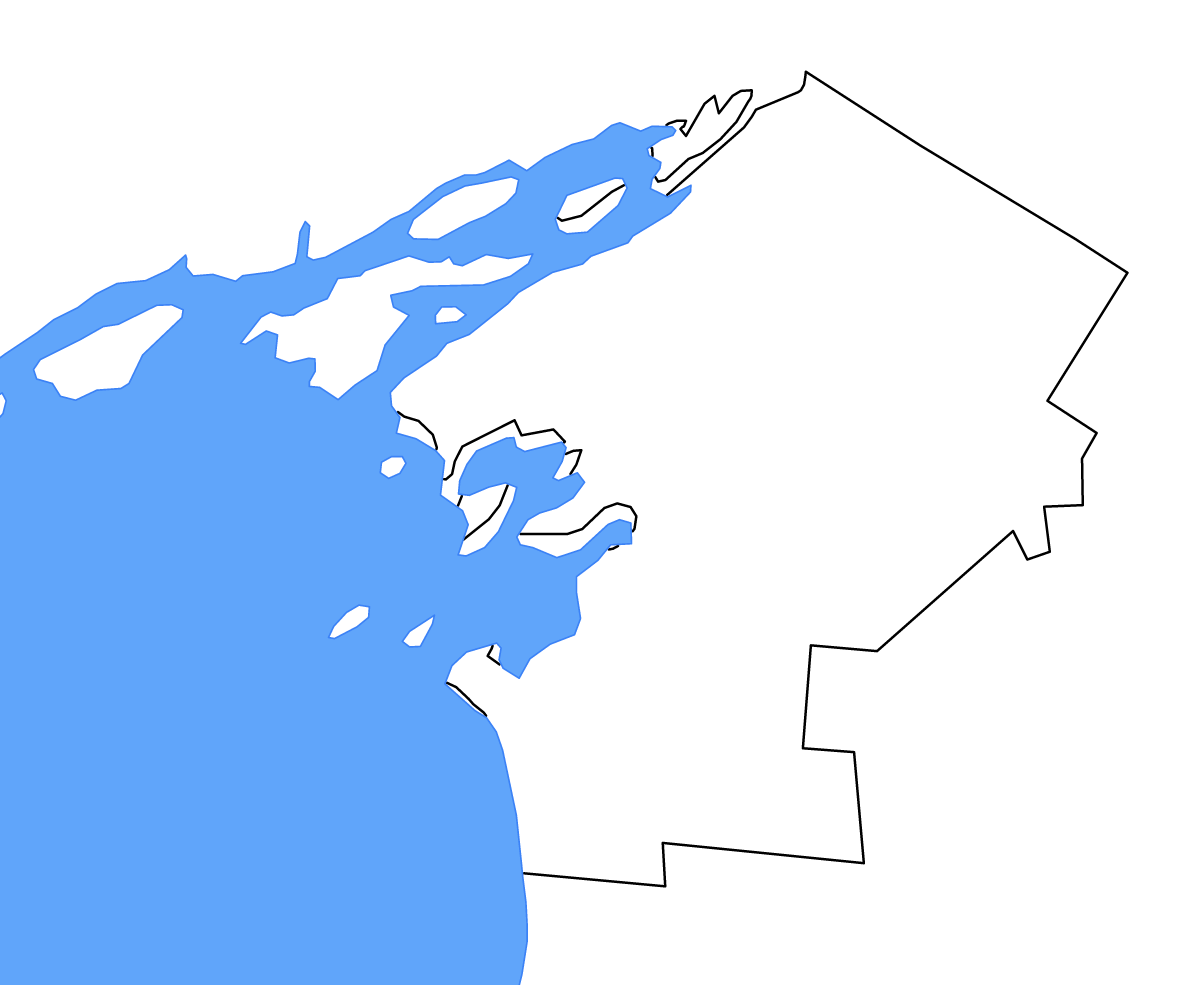 Carte de contour de Jefferson, New York avec lacs et rivières.