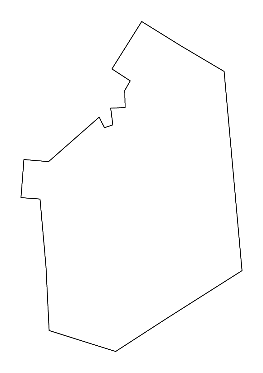 Carte de contour de Lewis, New York avec rivières.
