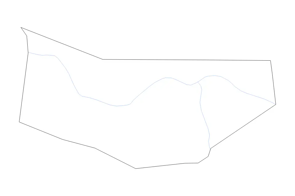 Mapa de Montgomery, New York de tipo contorno y ríos para América del Norte, con contorno y ríos con límites limpios.