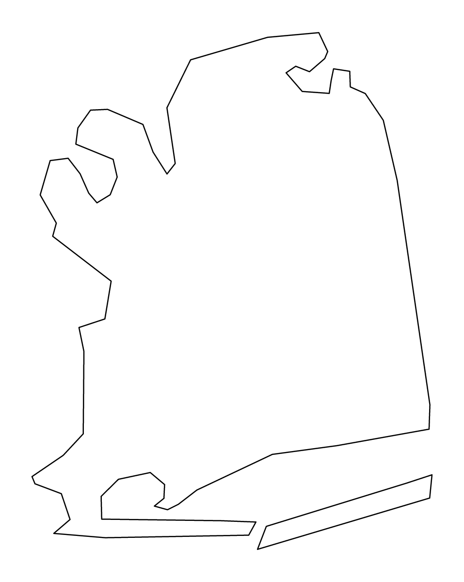 Mapa de contorno de Nassau, New York.