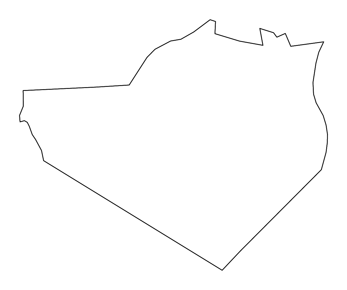 Mapa de contorno de Orange, New York con ríos.