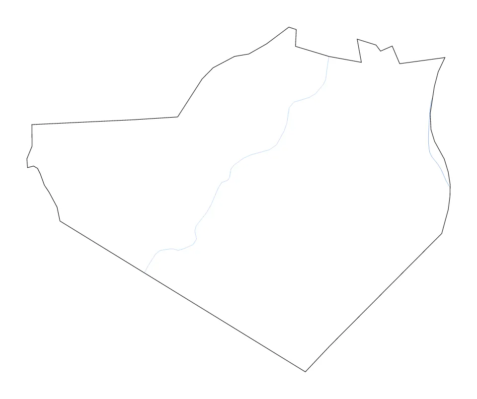 Orange outline map preview