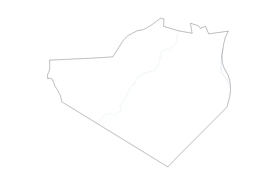 Mapa de Orange, New York de tipo contorno y ríos para América del Norte, con contorno y ríos con límites limpios.